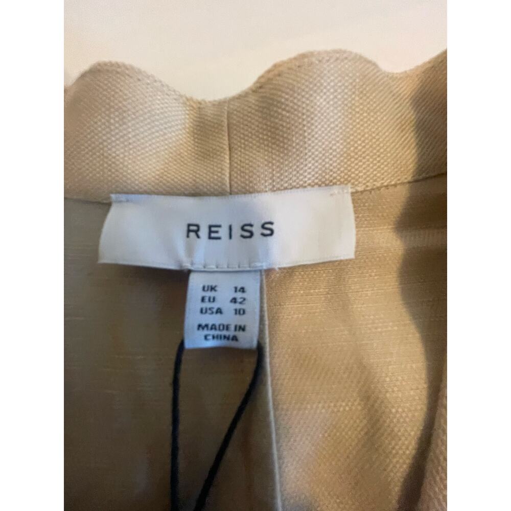 NWT: Reiss Ava Linen Blend Belted Midi Dress - Picture 11 of 11